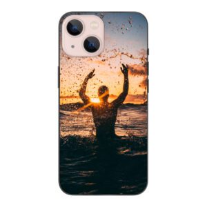 Apple iPhone 13 Soft case (back printed, black)